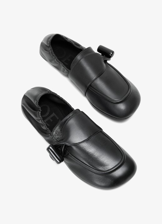 LOEWE Toggle loafer van kalfsleer - detail 3 zwart
