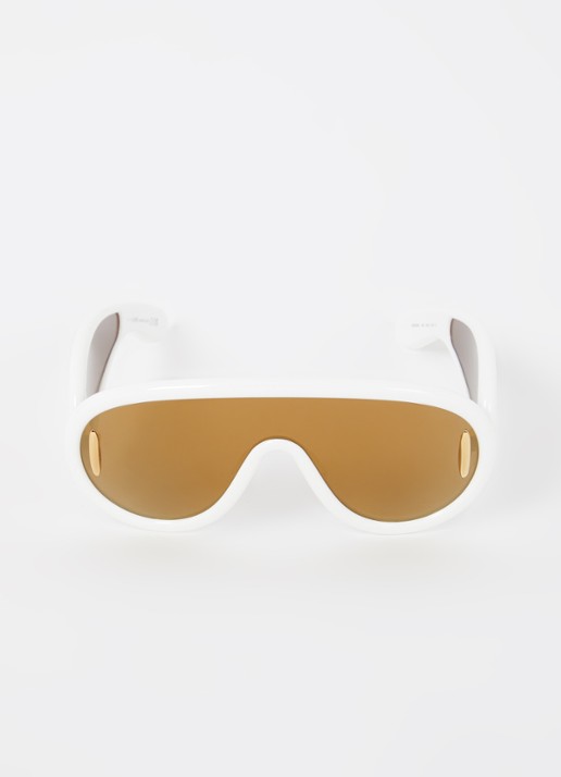 LOEWE Wave Mask zonnebril LW40108I - detail wit