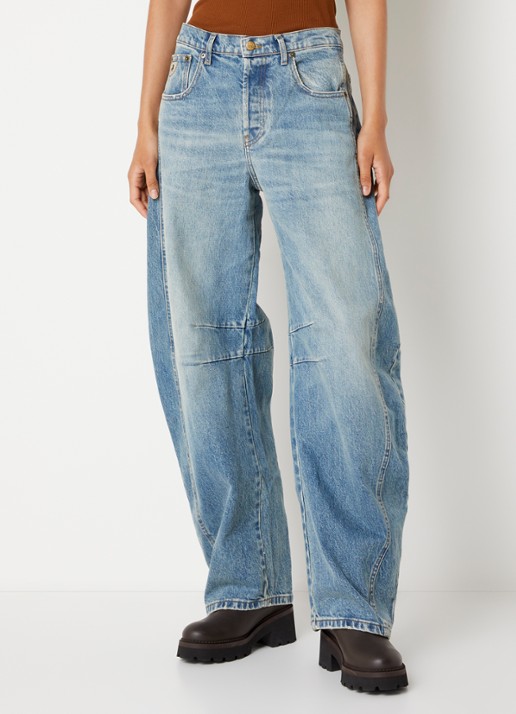 Lois Aliana high waist wide leg jeans met donkere wassing - detail 3 jeans