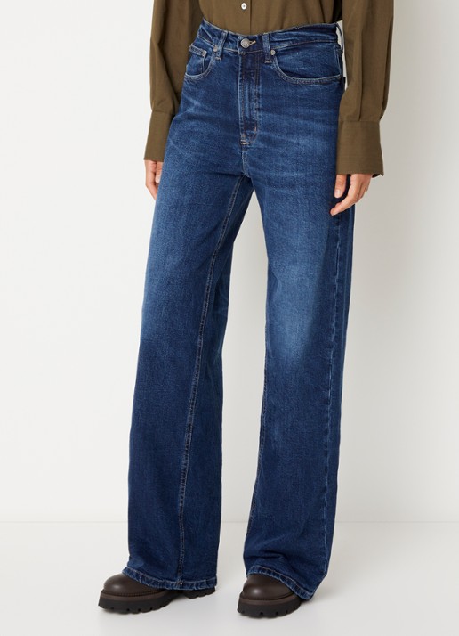 Lois High waist straight leg jeans met steekzakken