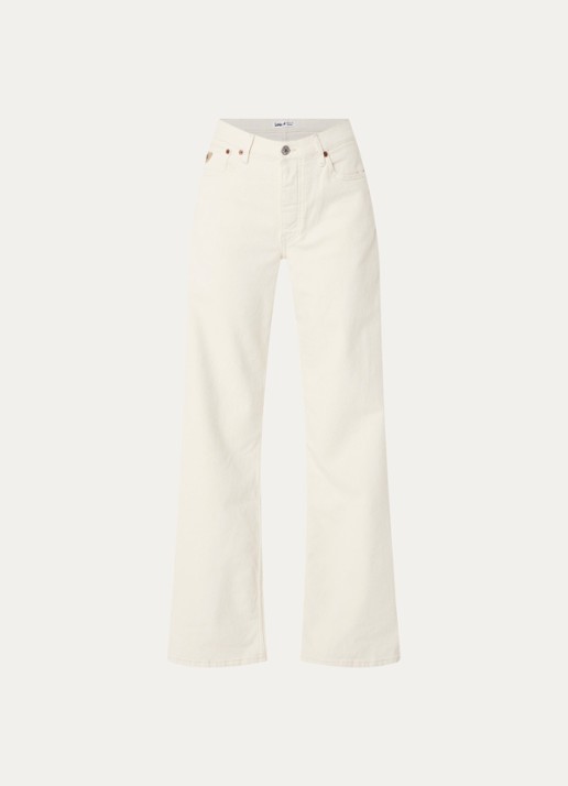 Lois Low waist loose fit jeans met gekleurde wassing en steekzakken  - voorkant gebroken wit