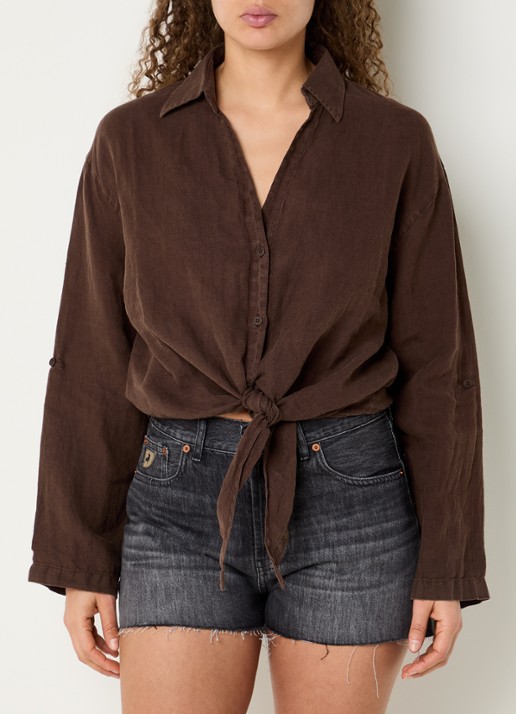 Lois Pia blouse met gestrikt detail