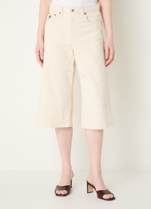 Lois Pipe high waist straight fit korte broek van denim