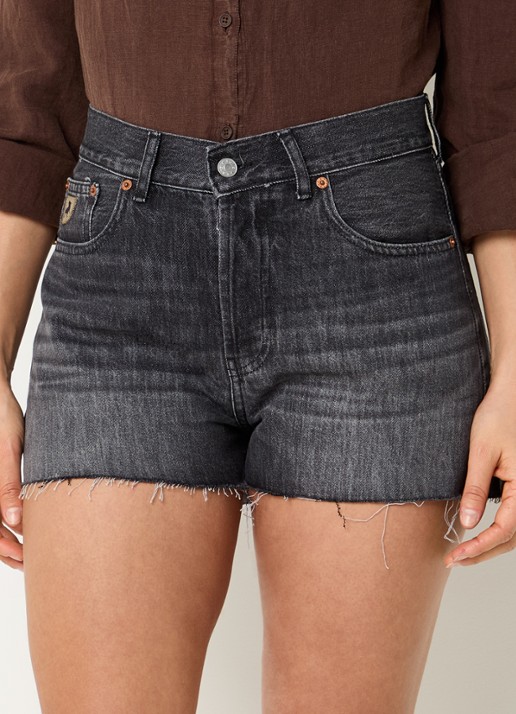 Lois Sandra high waist straight leg korte broek van denim