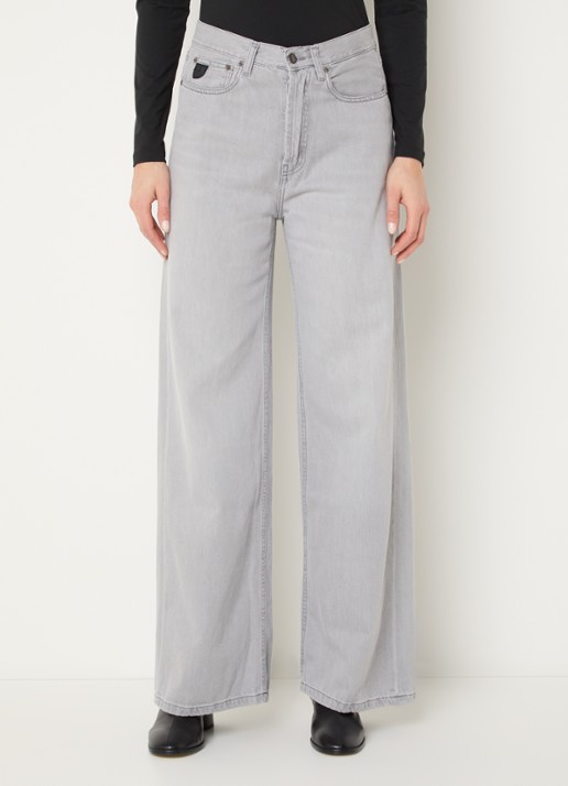 Lois Skater high waist loose fit jeans met gekleurde wassing - detail 2 grijs