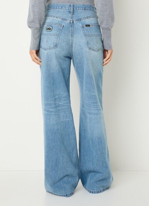 Lois Skater Loose-Z mid waist loose fit jeans met steekzakken - achterkant jeans