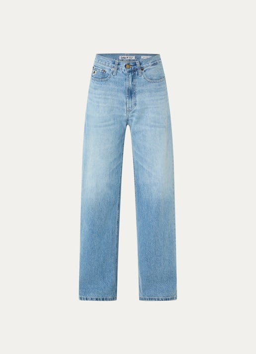 Lois Skater Loose-Z mid waist loose fit jeans met steekzakken - voorkant 4 jeans