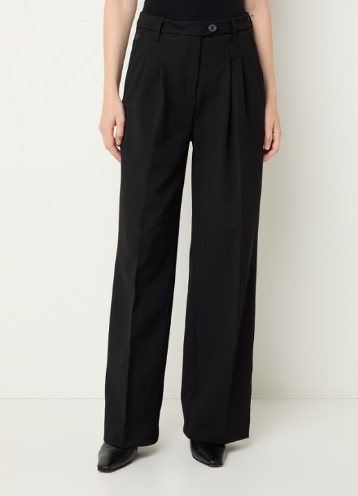 Lois Wanda high waist wide fit pantalon met steekzakken