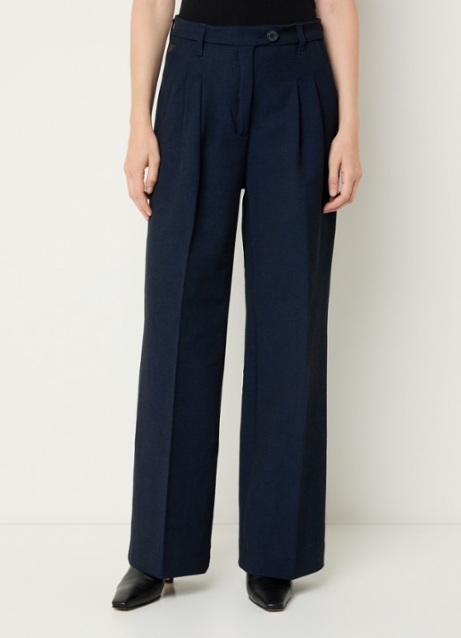 Lois Wanda high waist wide fit pantalon met steekzakken