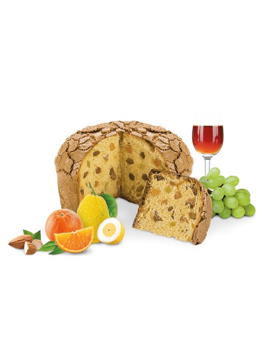 Loison Macaroon panettone 1000 gram - voorkant 3 beige