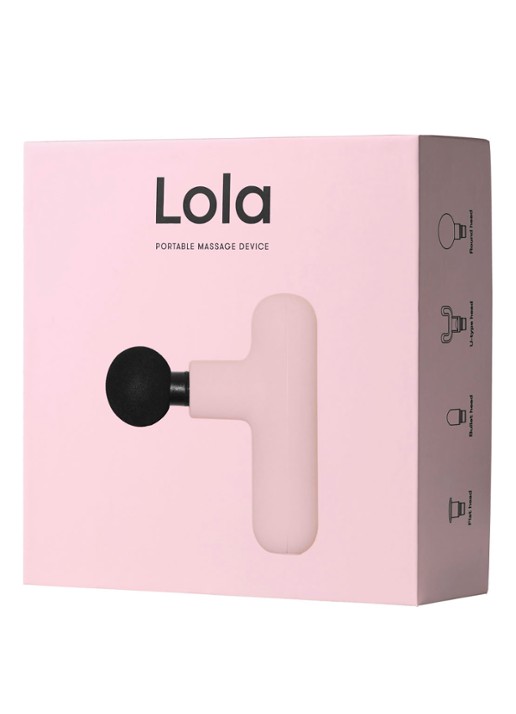 Lola Portable Massage Device sport massageapparaat - voorkant 2 lichtroze