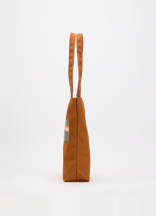Longchamp Caroline Hélain x Longchamp schoudertas M met leren details - detail 3 cognac