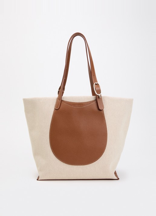 Longchamp Complice shopper van canvas met leren details