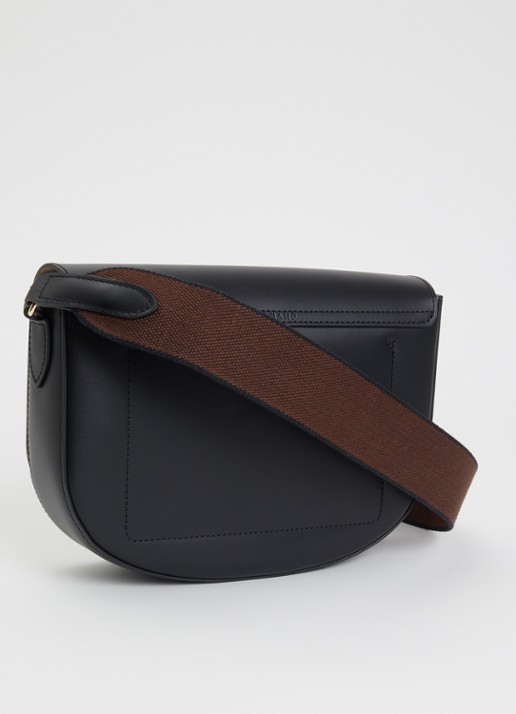 Longchamp Épure crossbodytas M van kalfsleer - achterkant 5 zwart
