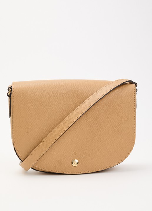 Longchamp Épure crossbodytas M van leer met verstelbare schouderriem