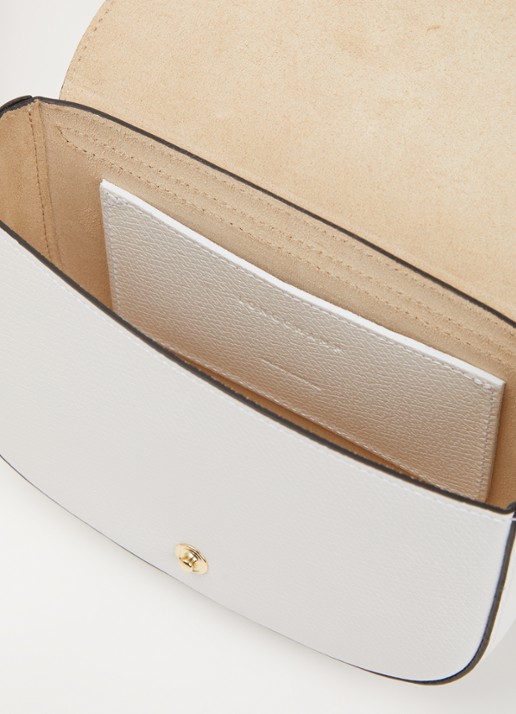 Longchamp Épure crossbodytas S van leer - detail 4 wit