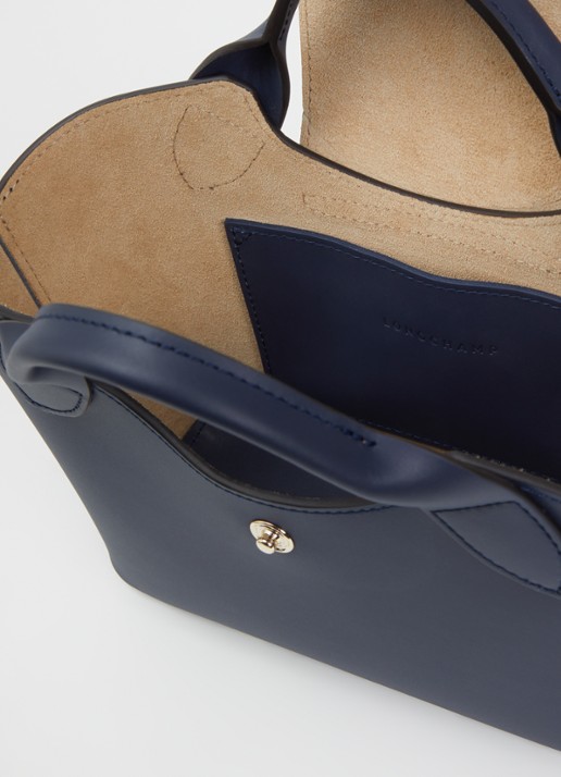 Longchamp Épure crossbodytas XS van kalfsleer met afneembare schouderriem - detail 4 donkerblauw
