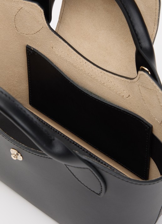 Longchamp Épure crossbodytas XS van kalfsleer met afneembare schouderriem - detail 3 zwart