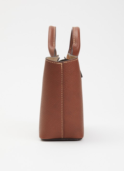 Longchamp Épure crossbodytas XS van leer met afneembare schouderriem - detail 6 roodbruin