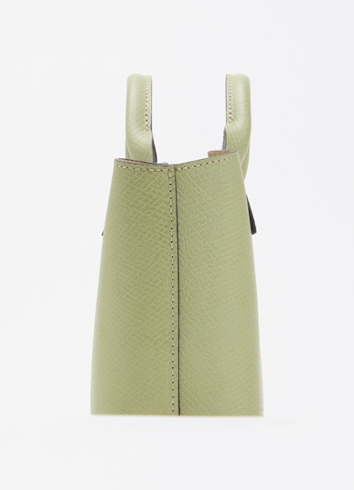 Longchamp Épure crossbodytas XS van leer met afneembare schouderriem - detail 2 lindegroen