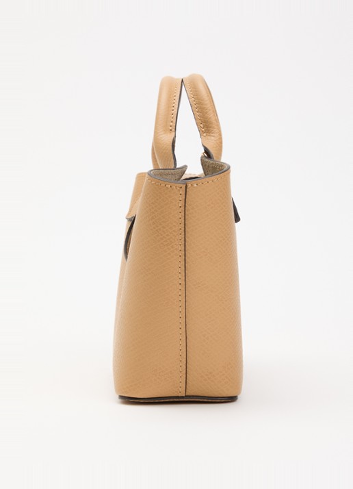 Longchamp Épure crossbodytas XS van leer met afneembare schouderriem - detail 4 taupe