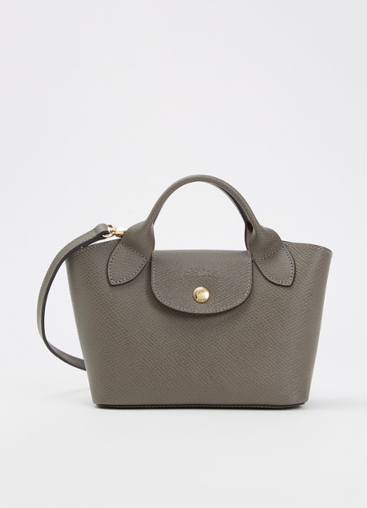 Longchamp Èpure handtas van leer met afneembare schouderriem