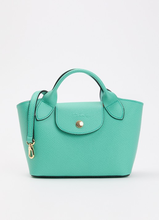 Longchamp Èpure handtas van leer met afneembare schouderriem - voorkant 2 mint