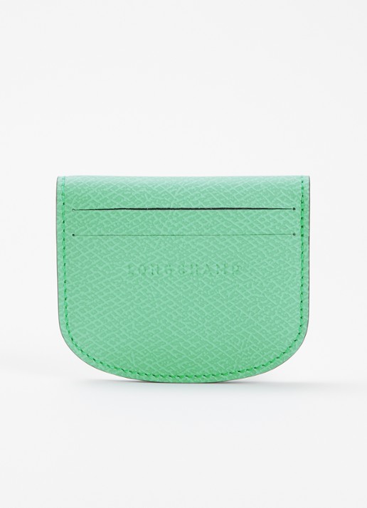 Longchamp Épure kaarthouder van leer - achterkant mint