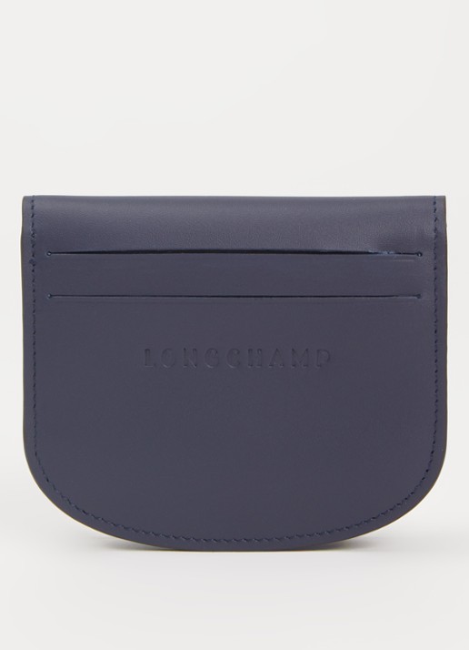 Longchamp Épure pasjeshouder van leer - detail donkerblauw