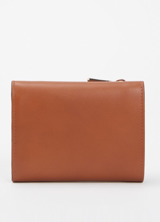 Longchamp Épure portemonnee van leer - achterkant 3 cognac