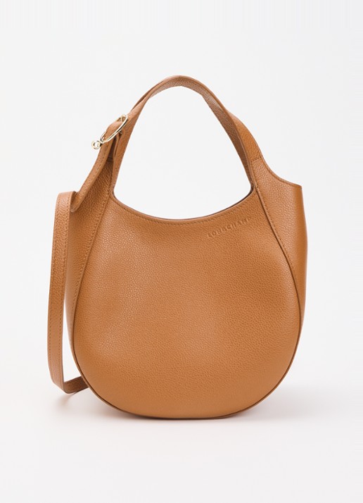Longchamp Le Foulonné handtas S van leer met afneembare schouderriem