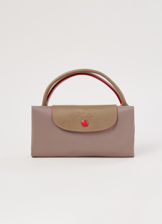 Longchamp Le Pliage Club reistas L met leren details - detail 5 lever