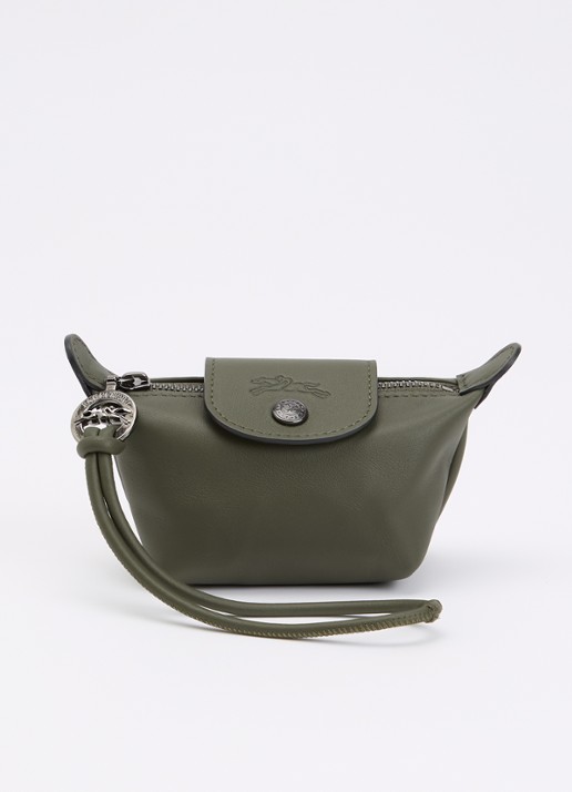 Longchamp Le Pliage clutch XS van leer