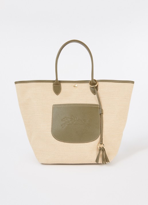 Longchamp Le Pliage Collection handtas L van canvas met leren details
