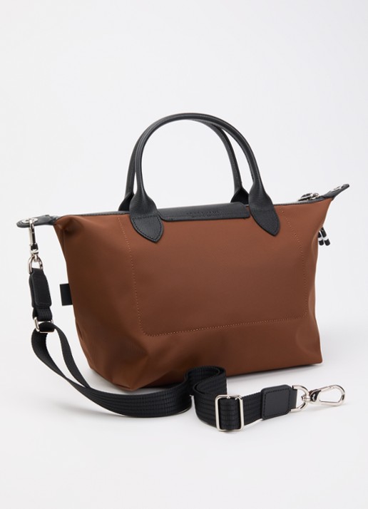 Longchamp Le Pliage Energy handtas S met leren details - achterkant roodbruin