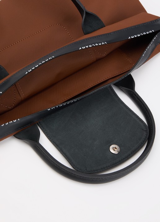 Longchamp Le Pliage Energy handtas S met leren details - detail 3 roodbruin