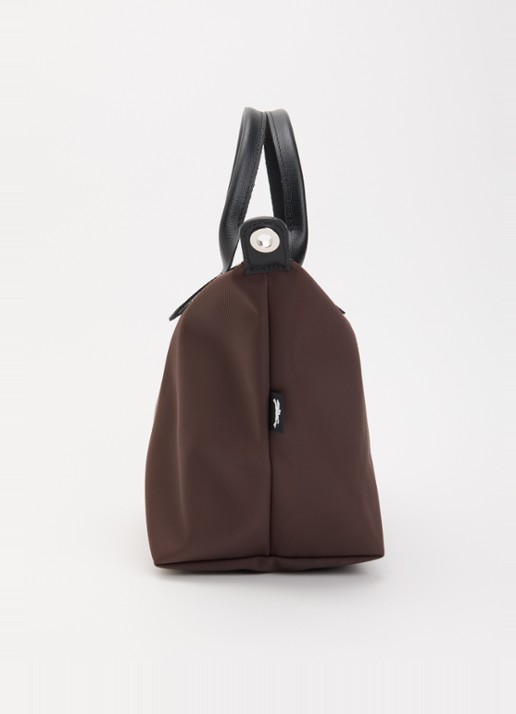 Longchamp Le Pliage Energy handtas S met leren details - detail 3 chocoladebruin