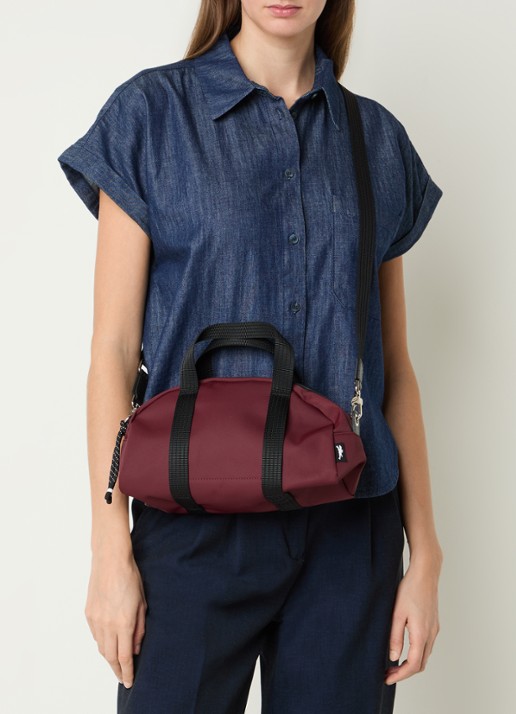 Longchamp Le Pliage Energy handtas XS met afneembare schouderriem - voorkant 4 donkerrood