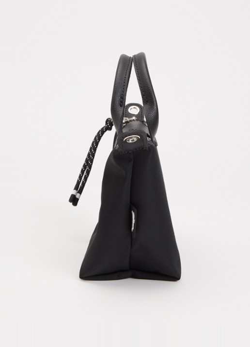 Longchamp Le Pliage Energy handtas XS met leren details - detail 3 zwart