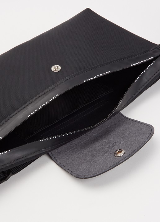 Longchamp Le Pliage Energy heuptas M met leren details - detail 4 zwart