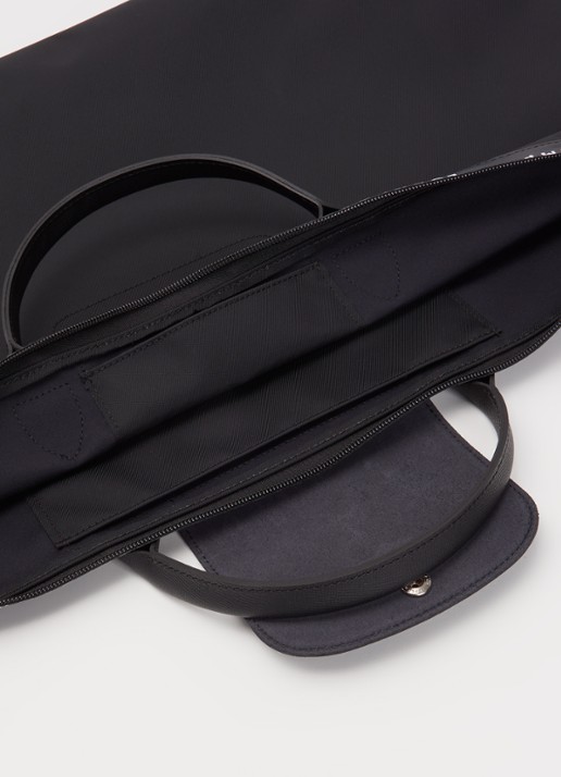 Longchamp Le Pliage Energy reistas L met leren details - detail 5 zwart