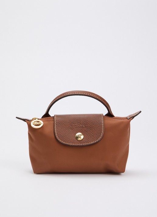 Longchamp Le Pliage handtas met leren details