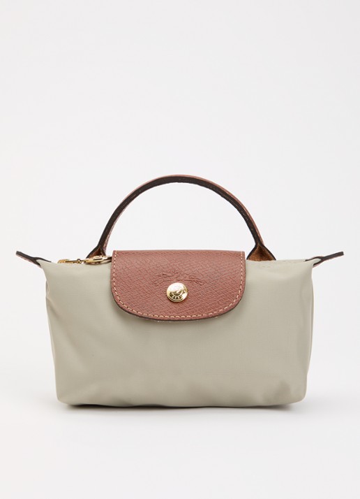 Longchamp Le Pliage handtas met leren details
