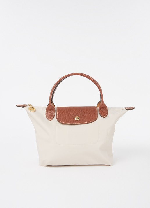 Longchamp Le Pliage handtas S met leren details