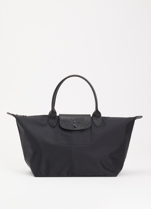 Longchamp Le Pliage One schoudertas L met leren details
