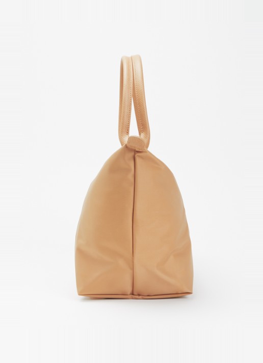 Longchamp Le Pliage One handtas L met leren details - detail 5 beige
