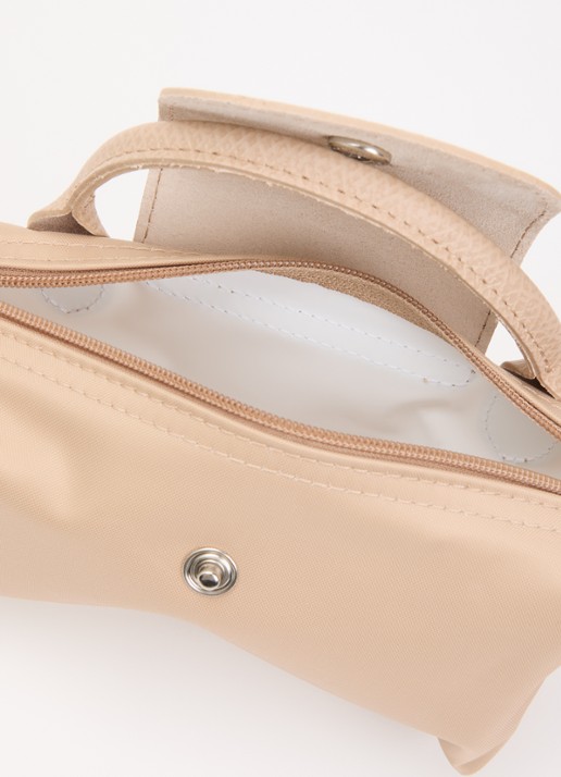 Longchamp Le Pliage One handtas met leren details - detail 2 beige