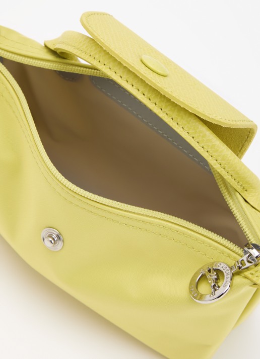 Longchamp Le Pliage One handtas met leren details - detail 2 lime