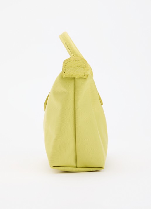 Longchamp Le Pliage One handtas met leren details - detail 3 lime