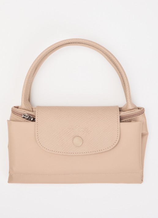 Longchamp Le Pliage One handtas S met leren details - detail 3 beige